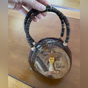 Vintage Coconut Purse from Hawaii